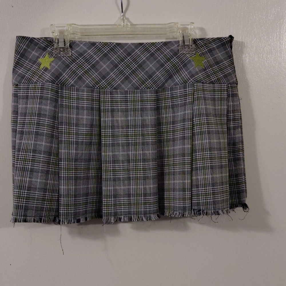 Plaid mini skirt